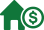 house icon with dollar sign for owners button
